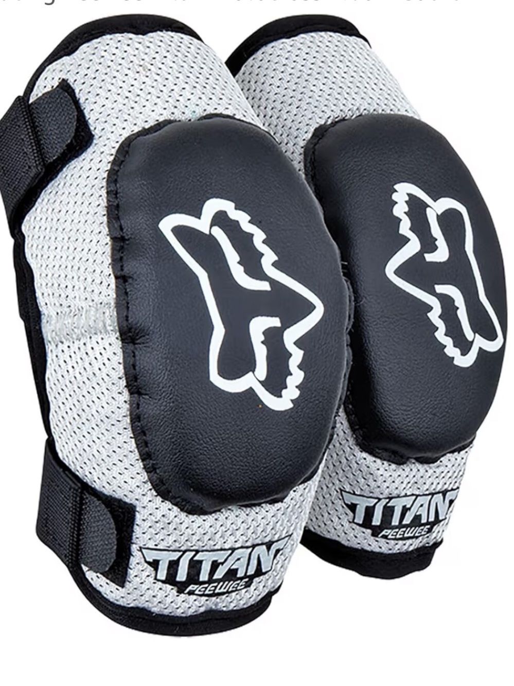 NWT Fox Titan Peewee Elbow Guard in Black and Gray M/L age 6-9